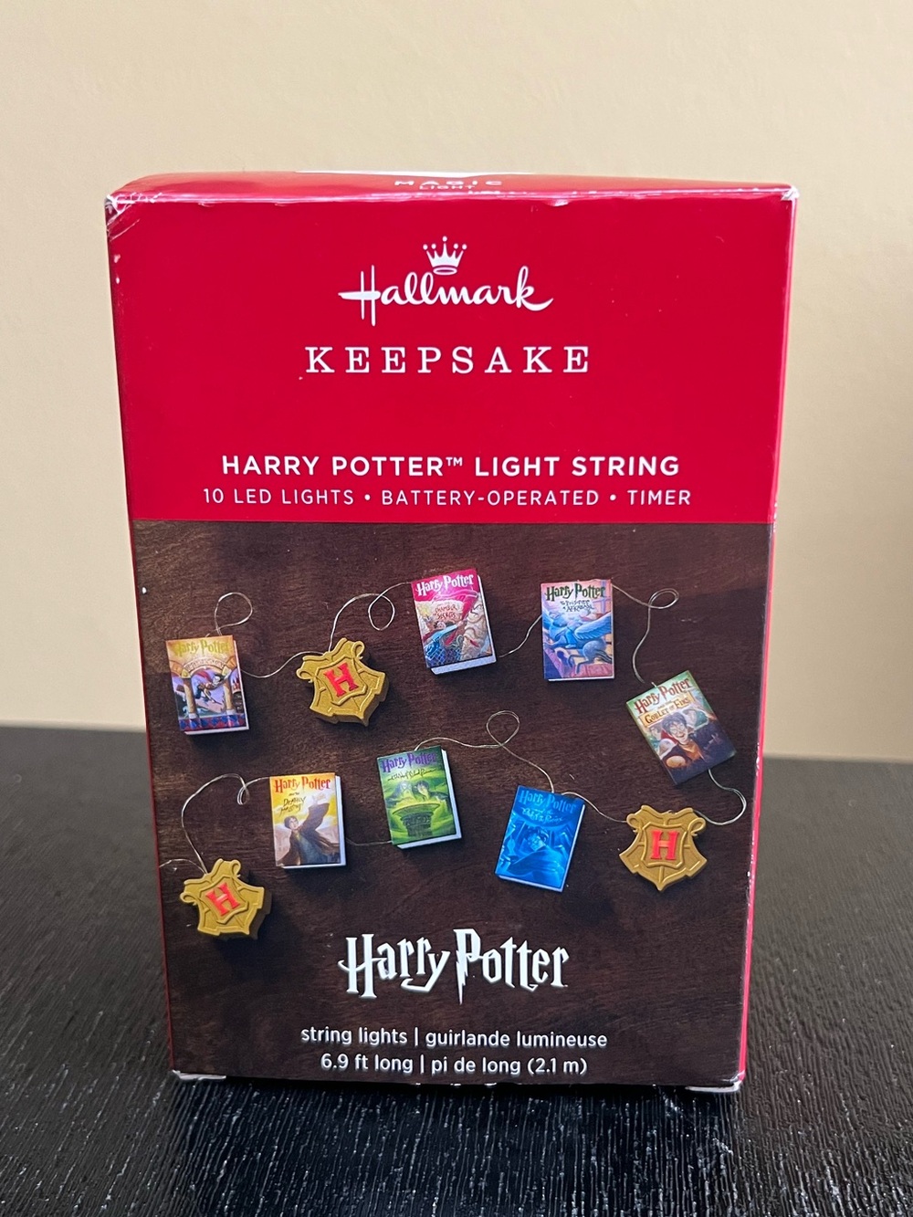 Hallmark Keepsake Harry Potter 7’ Christmas String Lights - 10 Light. New In Box